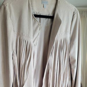 Thrilled to Frill Suede Jacket